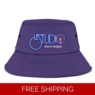Bucket Fisherman Hat AA Le Studio MH W&B Logo Red Star Man